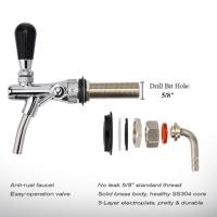 ราคา หน้าแปลนล็อคที่กดเบียร์สดผลิตเบียร์ก๊อกทนต่อการกัดกร่อนประกอบง่ายสำหรับบาร์ (19471552349)