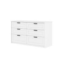 ราคา INDEX LIVING MALL ตู้ 6 ลิ้นชัก รุ่นโรม สีขาว (16153307254)