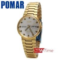 ราคา Pomar นาฬิกาข้อมือผู้ชาย สายสแตนเลส รุ่น PM78045GG02 สีทอง หน้าปัดสีเงิน (8070119595)
