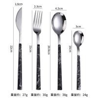 ราคา ชุดช้อน ส้อม มีด สแตนเลส304 ลายไม้ ลายหินอ่อน (20784027034)