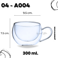 ราคา แก้วน้ำสองชั้น Double Wall Glass แก้ว แก้วน้ำ ขนาด 80 400ml แก้ว2ชั้น มีผนัง2ชั้น ดีไซน์สวย แก้วมินิมอล แข็งแรง แก้ว ชา กาแฟ ทนความร้อนและเย็น (21087390142)