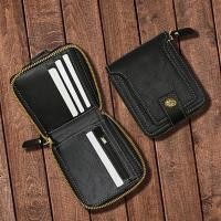ราคา กระเป่าสตางค์ความจุใหญ่หนัง PU สำหรับผู้ชายป้องกันการสึกหรอและกันรอยขีดข่วนแนวนอนแบบสั้นพร้อมกระเป๋าสตางค์แบบมีซิป (20148768288)