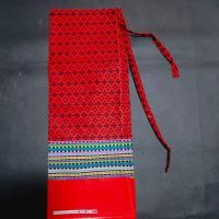 ราคา ผ้าถุงประจำชาติมอญ สีแดง ผ้าถุงเด็ก2 3 4 ขวบ เอว พูก (18824426823)