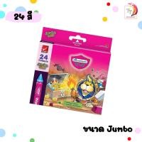 ราคา MASTER ART สีเทียน ขนาดจัมโบ้ จำนวน 8 12 16 24 สี เนื้อสีเข้ม ระบายนุ่ม ไม่หักง่าย 1 กล่อง (21005751043)