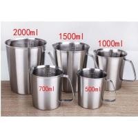 ราคา ถ้วยตวงนม ขนาด 500 1000 มล กระบอกตวง แก้วตวง ถ้วยตวงสแตนเลส 304 (10244140520)