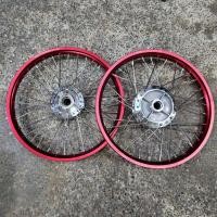 ราคา เวฟ125 ชุดล้อ ล้อโล หน้าดิสหลังดั้ม ดุมเงิน 1 40 1 40x17 เวฟ125R เวฟ125S เวฟ125ไฟเลี้ยวบังลม เวฟ100S 2005 โลแดง (17011142363)