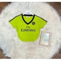 ราคา เสื้อครอปสั้นคอวีแถบแขน ลาย Emirates (20702191626)