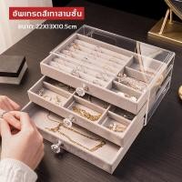 ราคา Green Home กล่องเก็บเครื่องประดับ กล่องใส่เครื่องประดับ 3ชั้น ลิ้นชักอะคริลิคสีใส กำมะหยี่ ที่เก็บเครื่องประดับ กล่องใส่แหวน กล่องเครื่องประดับ (20970541587)