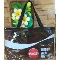 ราคา กระเป๋าลายโค้ก พลาสติก PVC สีใส (13089104210)