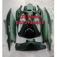 ราคา ชุดสี เฟรม yamaha mio ตาเดียว ยามาฮ่า มีโอ ตาเดียว MIO MX115 รุ่นตาโต ปี 2006 2007 ครบชุด 5 ชิ้น รุ่นไฟตาเดียว ตาโต สีเขียวด้าน งาน ABS (5490596834)