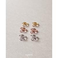 ราคา A piece ต่างหูเงินแท้ all silver 925 mini ribbon one touch (20864309406)