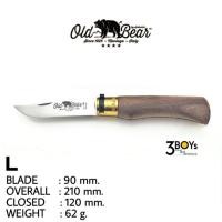 ราคา มีด Old Bear มีดพับแบบโบราณ ใบมีด420 ตี ด้ามไม้วอลนัทอเมริกัน มีสลักทองเหลือง พร้อมตัวล๊อคเปิด ปิดใบมีด สวยงาม คลาสสิค (15580725462)