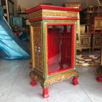 ราคา ตู้บริจาค ตู้รับริจาค ตู้บริจาคไม้ ตู้บริจาคไม้แกะสลัก สีดำ แดง ขนาด 30x40x70 cm ตู้ทรงสี่เหลี่ยมผืนผ้า ตู้แกะสลัก ตู้ไม้ งานไม้ ถวายวัด (18662638463)