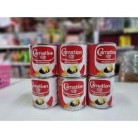 ราคา ครีมเทียมข้นจืด นมข้นหวานตราคาร์เนชัน pack 6กระป๋อง (21041223811)