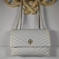 ราคา TORY BURCH KIRA กระเป๋าสะพายไหล่แบบพกพาขนาดกลางกระเป๋าผู้หญิง 58465 (20911841207)