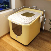 ราคา yoyo Pet ห้องน้ำแมวใหญ่ กระบะทรายแมวXXL ห้องน้ำแมวทรงโดม ห้องน้ำแบบปิด ฟรีที่ตักทราย ถุงดับกลิ่น (20987389596)