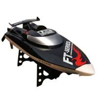 ราคา เรือบังคับ เรือบังคับวิทยุ เรือบังคับไฟฟ้า Motor Brushless RC Racing Boat FT012 x000D ระบายความร้อนด้วยน้ำ ทำความเร็วได้กว่า 45 KM H Black (101628383)