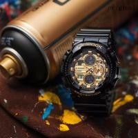 ราคา Original G Shock GA140 Men Sport Watch Dual Time Display 200M Water Resistant Shockproof and Waterproof World Time LED Auto Light Sports Wrist Watches with 2 Years Warranty GA 140GB 1A1 (18885977876)