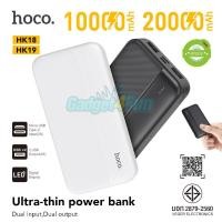 ราคา มีมอก Hoco พาวเวอร์แบงค์ แบตสำรอง 10000mAh และ 20000mAh USB 2 ช่อง แบตเต็ม รุ่น HK18 HK19 Ultra Thin Powerbank ของแท้ 100 (10787261304)