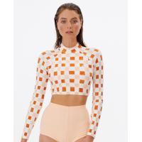 ราคา RIP CURL เซ็ตชุดว่ายน้ำ บิกินี่ 00RWSW SURF CHECK LS CROP TOP P22 (15940877373)