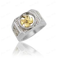 ราคา Phoo Shop แหวนกังหัน แชกงหมิวนำโชค แหวนสีทอง แหวนหมุนได้ แหวนกังหันล้อมเพชร CZ งานจิวเวอรี่ (802902868)