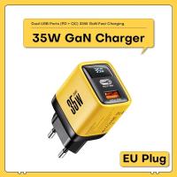 ราคา Asometech เครื่องชาร์จ Gan 35W จอแสดงผล LED QC3 0 30W 25W PD PPS ชาร์จเร็ว USB Type C สำหรับ iPhone 14 Pro Samsung S23 Xiaomi (21170918063)