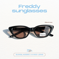 ราคา Thetnp glasses FREDDY sunglasses uv400 แว่นกันแดด กันยูวี ทรงแคทอาย (20607568670)