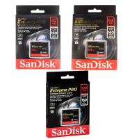 ราคา SanDisk CF การ์ดหน่วยความจำ Extreme PRO CompactFlash 32GB 64GB 128GB (20690279991)