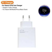 ราคา เครื่องชาร์จ Xiaomi 67W อแดปเตอร์ชาร์จแบตเตอรี่ความเร็วสูงเทอร์โบ EU พร้อมสายเคเบิลชนิด C 6A เหมาะสำหรับ Xiaomi Mi 13 12 11 Ultra Lite 12 T Pro C Type สาย Usb Note 12 Redmi Turbo (20785925871)