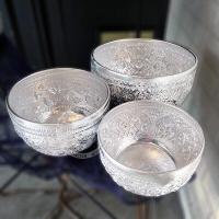 ราคา 138 ขัน ลายไทย ชุบเงิน ตรากระเช้า ขันอลูมิเนียมปั๊มลายไทย ไม่เป็นสนิม (16436446779)