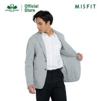 ราคา ห่านคู่ Misfit เสื้อสูทผู้ชาย ผ้าฝ้าย สีเทาเข้ม (20888119498)