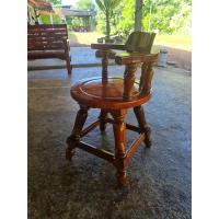 ราคา เก้าอี้ไม้ หมุนได้ 360 องศา เก้าอี้หมุน ไม้จริง ไม้แผ่นเดียว รับน้ำหนัก 120 กก เก้าอี้นั่งเล่น เก้าอี้ทานข้าว (20866074218)