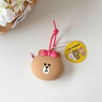 ราคา กระเป๋าใส่เหรียญ line Friends บราวน์แบร์โคนี่กระต่ายแซลลี่กระเป๋าเก็บหูฟังบลูทูธซิลิโคนมีซิปขนาดมินิ (19863483605)