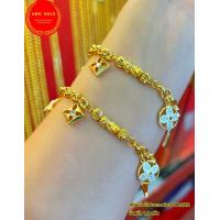 ราคา สร้อยข้อมือหลุยส์ ปี่เซี๊ยะทองเเท้ 99 99 หนัก 0 1 กรัม ยาว 16 18 cm (15688270491)
