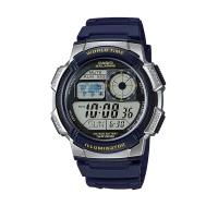 ราคา ประกันร้าน Casio นาฬิกาข้อมือผู้ชาย รุ่น AE 1000W 2AVDF S Standard World Time Map Blue (18952836426)