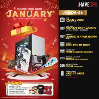 ราคา iHAVECPU คอมประกอบ JAND5 26 AMD RYZEN 9 7900 3 7GHz 12C 24T ASUS DUAL GEFORCE RTX 4060 TI WHITE OC EDITION 8GB GDDR6 ASROCK B650 PRO RS DDR5 APACER NOX 16GB 8x2 DDR5 5200MHz (21207027604)