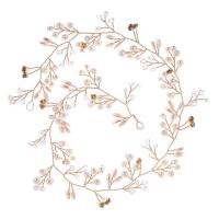 ราคา พร้อมส่งในไทย ที่คาดผมสวยๆ สีทอง ประดับดอกไม้เล็ก เหมาะสำหรับออกงาน เจ้าสาว ปัจฉิมนิเทศ (17684927537)