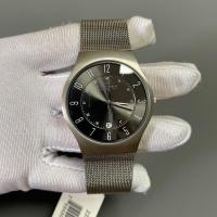 ราคา Skagen นาฬิกาข้อมือควอตซ์ลําลอง สายเหล็กถัก แบบบางพิเศษ แฟชั่นสําหรับผู้ชาย (20421723093)