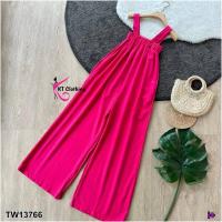 ราคา TW13766 จั๊มสูทสายเดี่ยวขายาว SALE (4913780965)