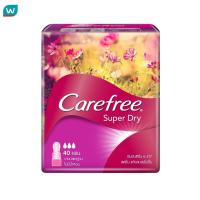 ราคา Carefree แคร์ฟรี ซุปเปอร์ ดราย แผ่นอนามัย ไม่มีน้ำหอม 40 แผ่น แผ่นอนามัย (20454076583)