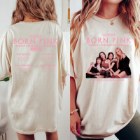 ราคา เสื้อ Blackpink วินเทจ เสื้อ Blackpink Born Pink เสื้อ Blackpink World Tour เสื้อ Blackpink Lisa Jennie Jisoo Rose T SHIRT (20159170415)