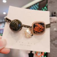 ราคา KaragateShop ยางรัดผมคริสตัลทรงสี่เหลี่ยมย้อนยุคสไตล์เกาหลี ยางมัดผม ยางรัดผมเกาหลี (16157136021)