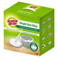 ราคา Scotch Brite Premium Single Spin Mop สก๊อตช์ ไบรต์ ชุดถังปั่นเดี่ยวรุ่นพรีเมี่ยม พร้อมไม้ถูพื้นไมโครไฟเบอร์ (19900316348)