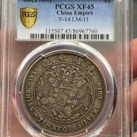 ราคา เหรียญเงินดอลลาร์เก่าทั้งหมด PCGS Guangxu แบบโบราณ90เงินสเตอริงลองหยางกล่องให้คะแนนมหาสมุทรสามารถระเบิดได้ (19999762982)