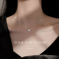 ราคา ESCOBAL พร้อมส่ง สร้อยเพชร ขายดี Four Leaf Clover จี้เพชร Moissanite แท้ สร้อยคอเงินแท้ สร้อยโคลเวอร์ สร้อยคอเพชร ของขวัญวาเลนไทน์ (21308588270)