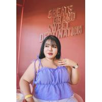 ราคา เสื้อสายเดี่ยวผูกไหล่ สาวอวบ อก44 50นิ้ว (18603824144)