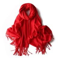 ราคา ผ้าพันคอ ผ้ากันหนาว ผ้าคลุมไหล่ แคชเมียร์ สีพื้น 215กรัมขนาด 190 70ซม cashmere (16713700707)