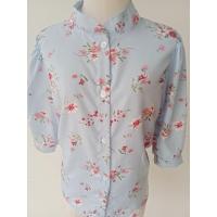 ราคา เสื้อคอจีนลายดอกสวย ผ้าไหมอิตาลี อก40ยาว23นิ้ว (18145990190)