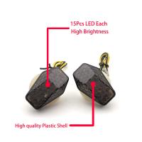 ราคา NEEKO GSX R 150 600 750 K7 SV DL 650 Dual Eagle Eye 12V 2PCS ไฟกระพริบรถมอเตอร์ไซด์ Led Universal ไหลน้ำไฟกระพริบไฟท้ายไฟเปลี่ยนสัญญาณ Amber GSX R150 GSXR150 GSX R600 GSX R750 GSXR600 GSXR750 (9619143