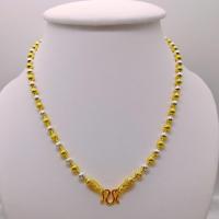 ราคา สร้อยคอ 2กษัตริย์ 24K ลายเม็ดมะยม มีขนาด 2 5 3 4 มิล ความยาว 18 20 24 นิ้ว (12491266961)